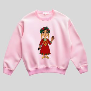 Sweatshirt Fillette Costume Traditionnel Tunisien - Style Enfantin